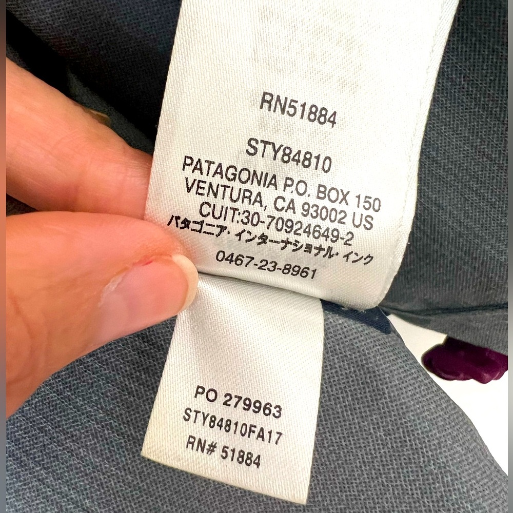 Patagonia H2NO Navy Shell Rain Jacket Women's M - Picture 5 of 7